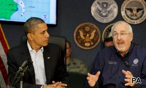 Before Hurricane Sandy, Obama by One