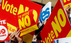 'No' campaign lead at 4 in Scottish referendum