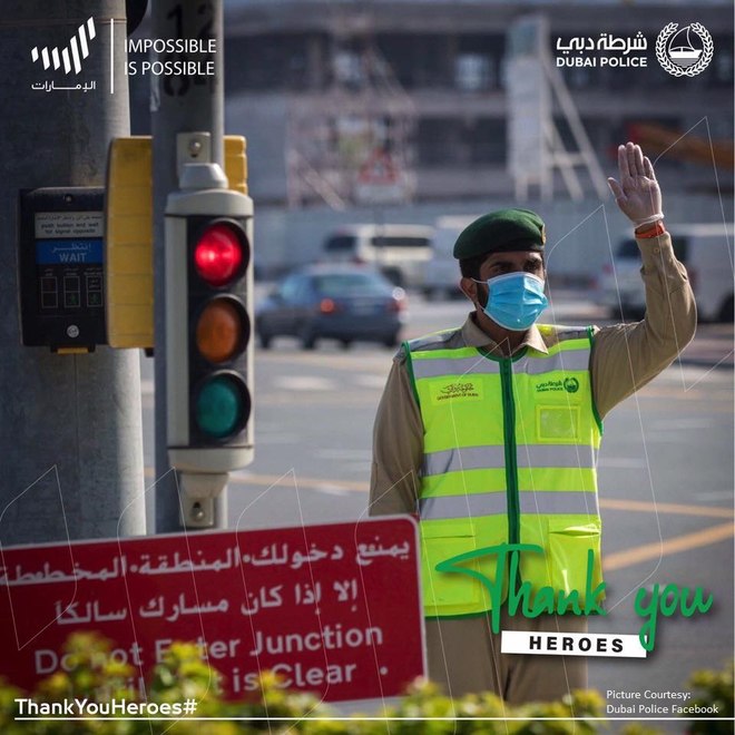 إعلانات الخدمة العامة لشرطة دبي تلمس الوتر الحساس لدى سكان دولة الإمارات مع استمرار أزمة فيروس كورون