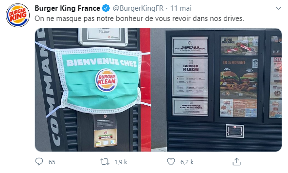 Burger King : gestion astucieuse du branding lors du déconfinement avec la campagne « Burger Klean »