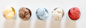 America's favorite ice-cream flavors: vanilla, chocolate, and mint chocolate chip