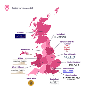 Favourite food map reveals how taste varies across Britain